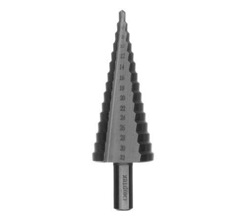 Сверло ступенчатое по металлу, 4-6-8-10-12-14-16-18-20-22-24-26-28-30-32 мм, 4241 Сибртех