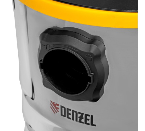 Пылесос строительный RVC30, 1400 Вт, бак 30 л, шланг 3 м, розетка с автосинхр. Denzel