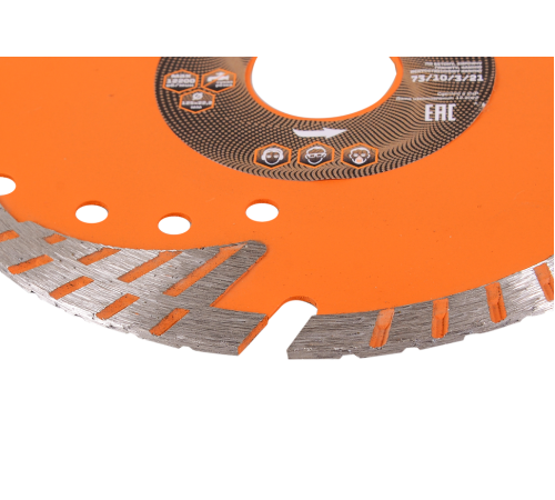 Диск алмазный отрезной Турбо - сегментный, 125 х 22,2 мм, сухая резка Вихрь Диск алмазный отрезной Турбо - сегментный, 125 х 22,2 мм, сухая резка Вихрь