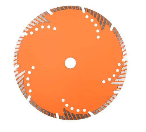 Диск алмазный отрезной Турбо - сегментный, 230 х 22,2 мм, сухая резка Вихрь
