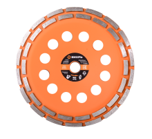 Чашка алмазная зачистная, 230 мм, двухрядная Вихрь