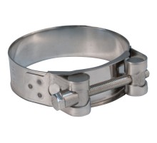 Хомут обжимной силовой шарнирный, нерж.сталь  32-35 мм ХВАТ