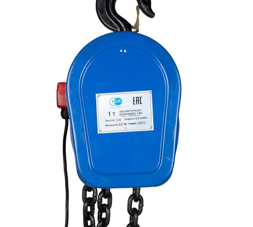 Таль электрическая цепная TOR ТЭШ (DHS) 3,0 т 
6 м Таль электрическая цепная TOR ТЭШ (DHS) 3,0 т 
6 м