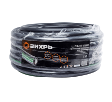 Шланг поливочный ПВХ усиленный премиум, пищевой пятислойный армированный 3/4, 25м (серый) Вихрь