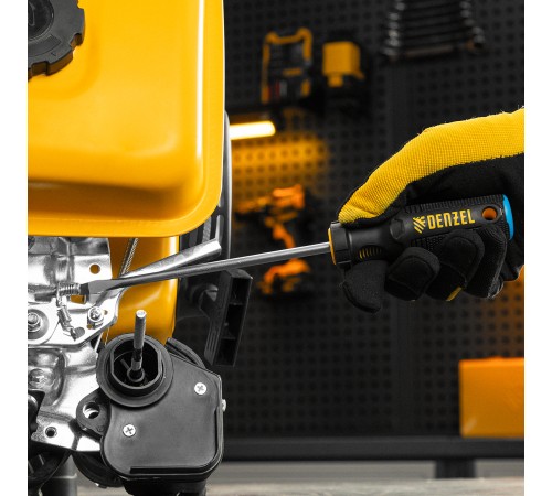 Отвертка, SL6x150 мм, S2, 3к рукоятка Denzel