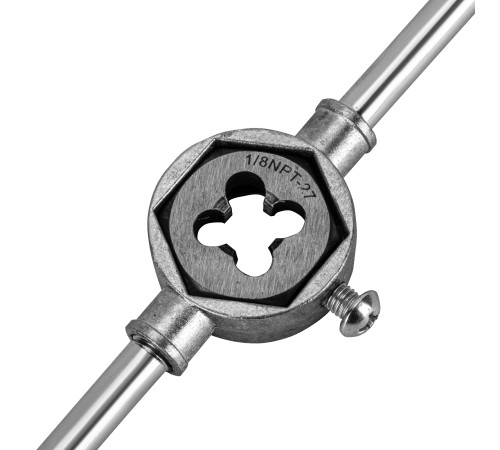 Набор метчиков и плашек М3-М12, плашко-метчикодержатель, 20 предметов, пластиковый бокс Sparta