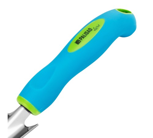 Совок посадочный узкий, 60 х 315 мм, нержавеющая сталь, двухкомпонентная рукоятка, Premium Plus, Palisad Совок посадочный узкий, 60 х 315 мм, нержавеющая сталь, двухкомпонентная рукоятка, Premium Plus, Palisad