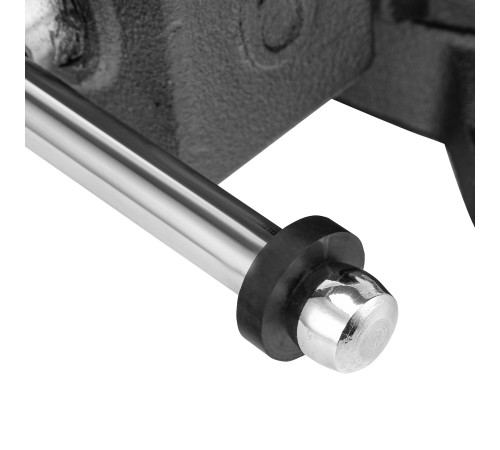 Тиски слесарные BVH-150, 150 мм, поворотные, стальная направляющая, с наковальней //Denzel