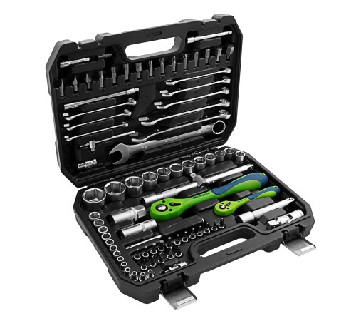 Набор инструментов 82 предмета, CrV, 1/2