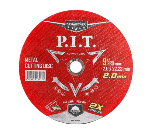 Диск отрезной по металлу P.I.T. ACTW01-2302