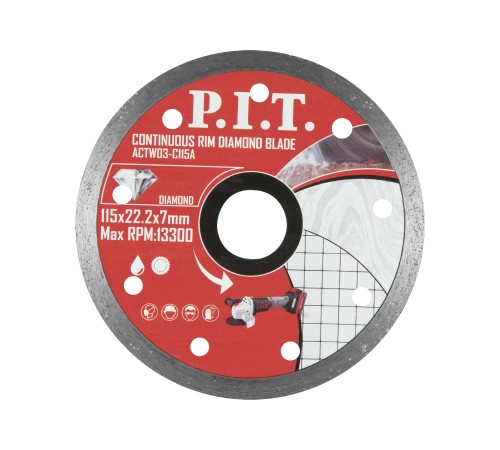 Диск алмазный отрезной сплошной P.I.T. ACTW03-C115A