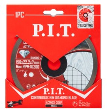Диск алмазный отрезной сплошной P.I.T. ACTW03-C150A