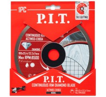 Диск алмазный отрезной сплошной P.I.T. ACTW03-C180A