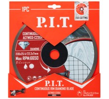 Диск алмазный отрезной сплошной P.I.T. ACTW03-C230A