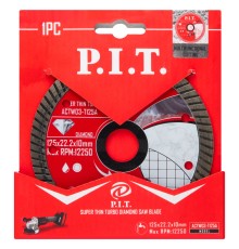 Диск алмазный отрезной Turbo P.I.T. ACTW03-T125A