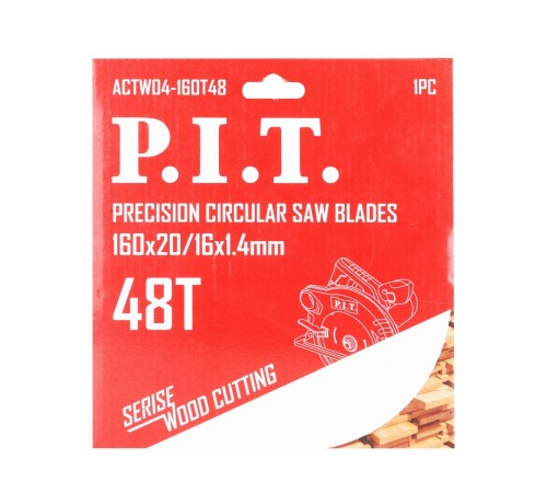 Диск пильный по дереву P.I.T. ACTW04-160T48