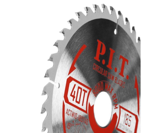Диск пильный по дереву P.I.T. ACTW04-185T40