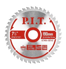 Диск пильный по дереву P.I.T. ACTW04-190T40