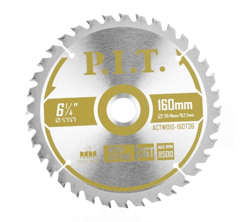 Диск пильный по дереву P.I.T. ACTW10-160T36