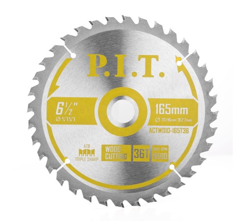 Диск пильный по дереву P.I.T. ACTW10-165T36