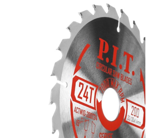 Диск пильный по дереву P.I.T. ACTW10-200T24