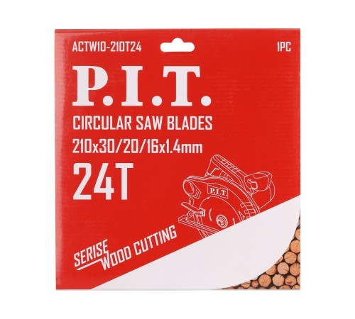 Диск пильный по дереву P.I.T. ACTW10-210T24