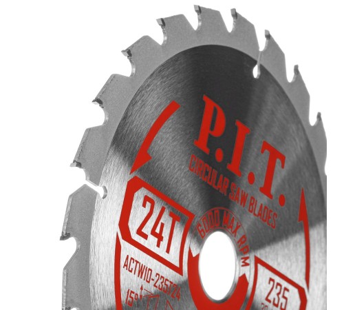 Диск пильный по дереву P.I.T. ACTW10-235T24