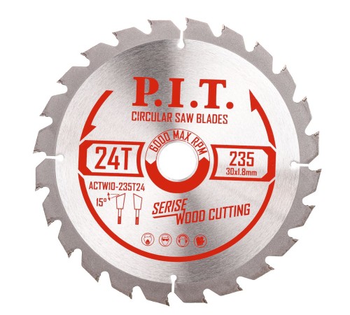 Диск пильный по дереву P.I.T. ACTW10-235T24