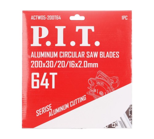 Диск пильный по алюминию P.I.T. ACTW05-200T64