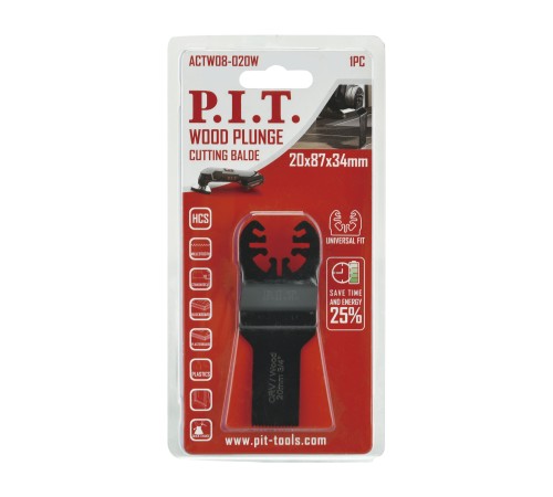 Насадка пильная для реноваторов (МФИ) по дереву P.I.T. ACTW08-020W