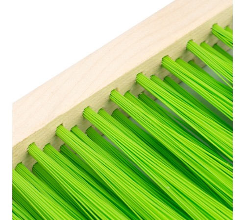 Щетка-сметка трехрядная, 280 мм, деревянная ручка Сибртех