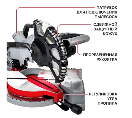 Пила торцовочная сетевая P.I.T. PCM255-C