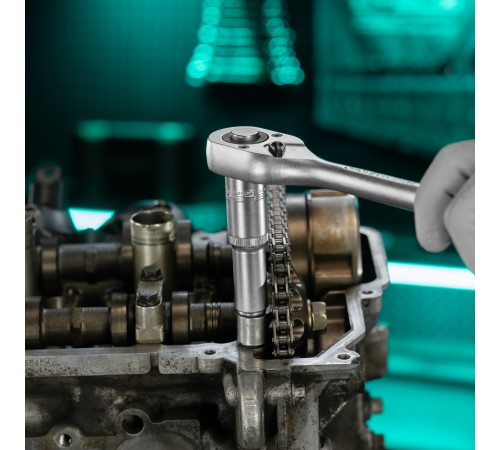 Головка торцевая удлиненная, 12 мм, шестигранная, CrV, под квадрат 1/2 Stels