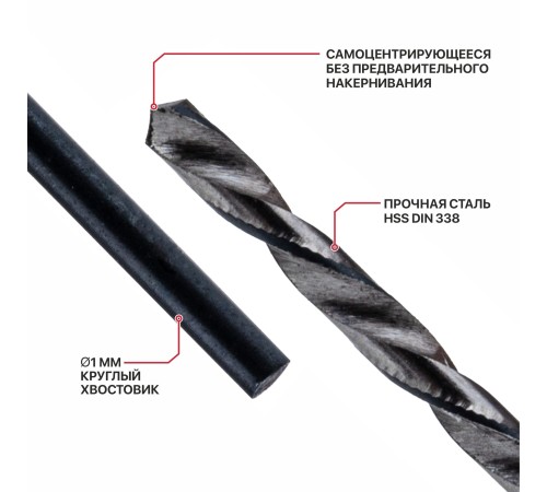Сверло по металлу самоцентрирующееся P.I.T. DRUA AMED16-0001