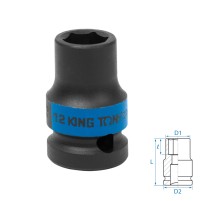 Головка торцевая ударная шестигранная 1/2", 12 мм KING TONY 453512M