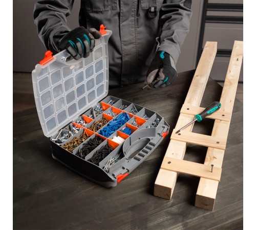 Органайзер двухсторонний 325 x 280 x 85 мм, пластик Stels