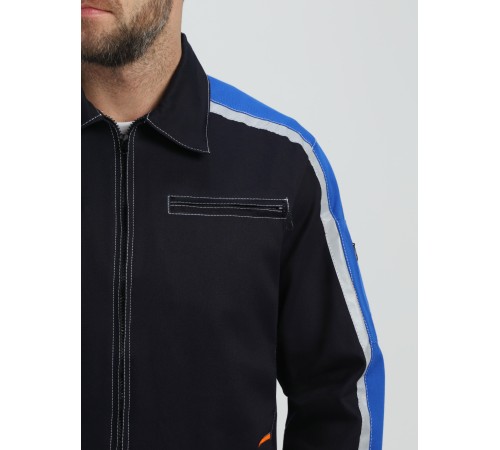 Костюм Джет IMP (тк.Саржа,320) п/к, т.синий/васильковый