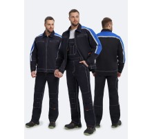 Костюм Джет IMP (тк.Саржа,320) п/к, т.синий/васильковый