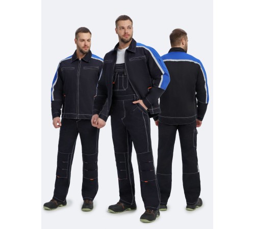 Костюм Джет IMP (тк.Саржа,320) п/к, т.синий/васильковый