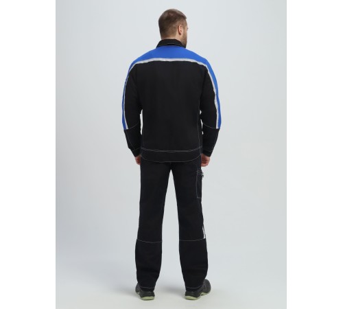 Костюм Джет IMP (тк.Саржа,320) п/к, т.синий/васильковый