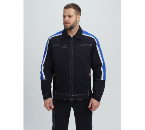 Костюм Джет IMP (тк.Саржа,320) п/к, т.синий/васильковый