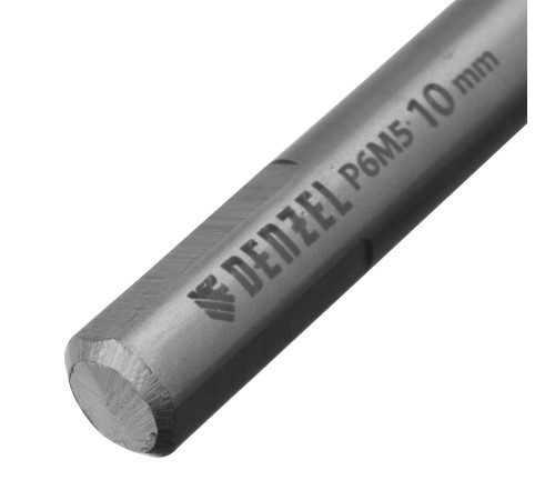 Сверло спиральное по металлу 10 x 133 мм, Р6М5, Golden Tip  Denzel
