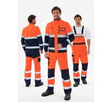Костюм сигнальный PROFLINE Specialist-2 МВО (тк.Смесовая,240) п/к, оранжевый/т.синий