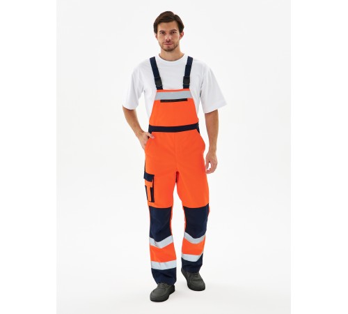 Костюм сигнальный PROFLINE Specialist-2 МВО (тк.Смесовая,240) п/к, оранжевый/т.синий