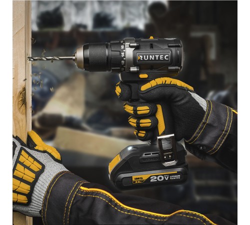 RUNTEC RT-ID221 Дрель-шуруповерт аккумуляторная RUNTEC PRO 13 мм,20В, 2*2Ач, 55Нм