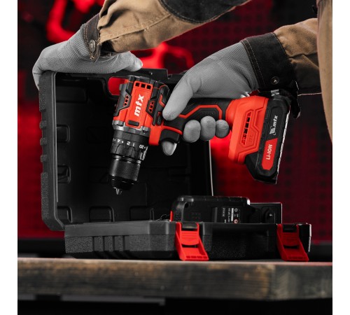 Дрель-шуруповерт аккумуляторная ударная бесщет. CIDS-BL-20, Li-Ion, 20 В// MTX