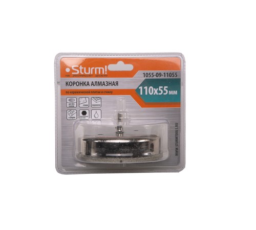 Коронка алмазная Sturm! 1055-09-11055 Коронка алмазная Sturm! 1055-09-11055