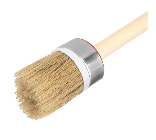 Кисть круглая, Профи №8 (35 мм), натуральная щетина, деревянная ручка MTX