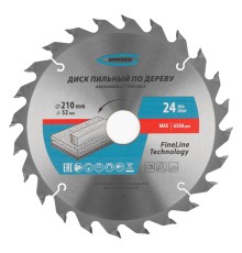 Пильный диск по дереву 210 x 32/30 x 24Т Gross Пильный диск по дереву 210 x 32/30 x 24Т Gross