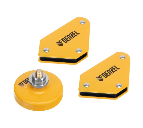 Набор из 2 магнитных сварочных фиксаторов и магнитной клеммы 